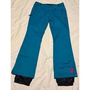 Sessions Outerwear RECCO Blue Snowboarding Pants Size Medium